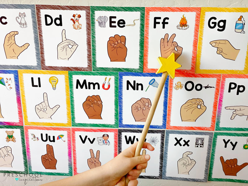 Sign Language Alphabet Printable Flash Cards
