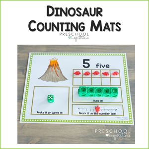 Dinosaur Counting Mats
