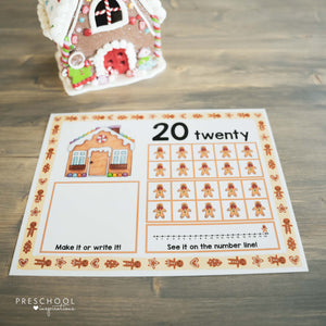 Gingerbread Counting Mats