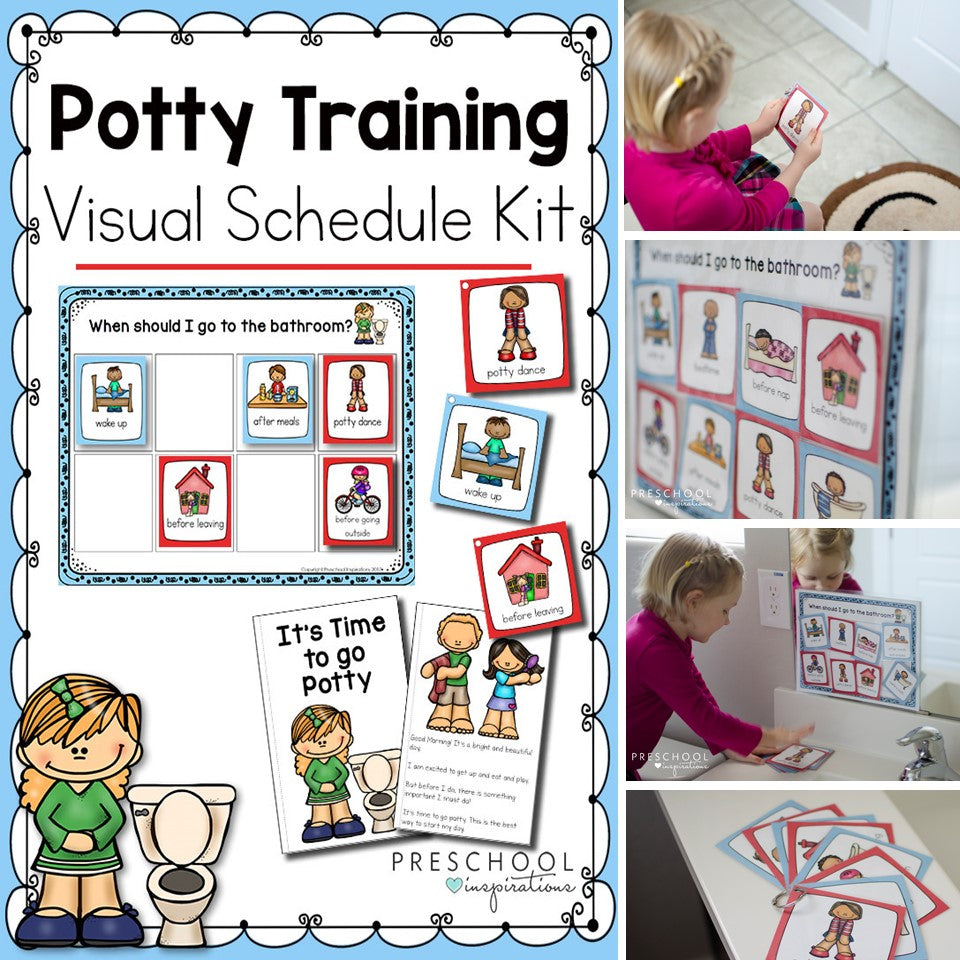 Potty Training Visual Schedule Kit – Preschool Inspirations