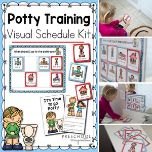 Potty Training Visual Schedule Kit