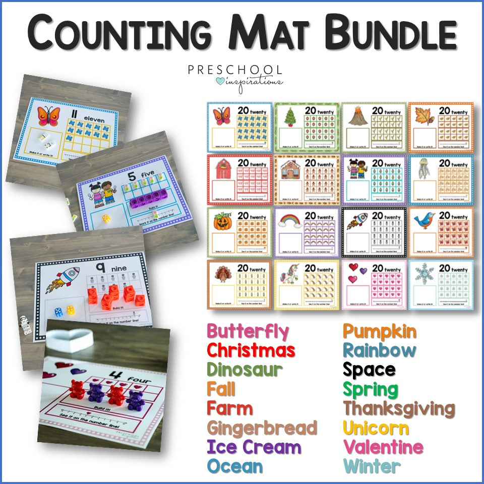 Counting Mat Bundle – Preschool Inspirations