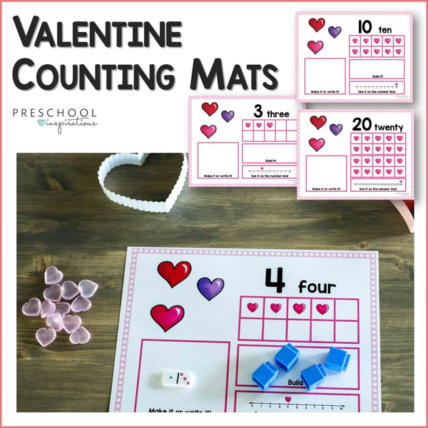 Valentine's Day Name Writing Practice Mats